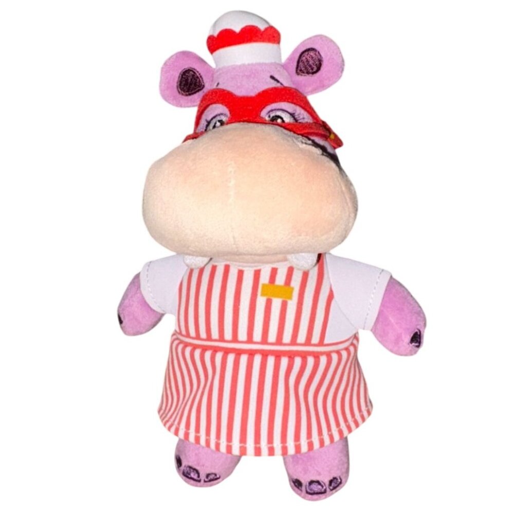 Disney Jr Doc McStuffins 8'' Hallie Hippo Bean Bag Plush Doll-GUC